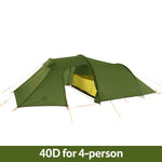 Ultralight Opalus Tunnel Tent for 2-4 Persons