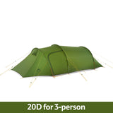 Ultralight Opalus Tunnel Tent for 2-4 Persons