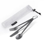 Lightweight Titanium Cutlery Knife Fork Spoon