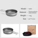 Lightweight High Strength Titanium Cookware