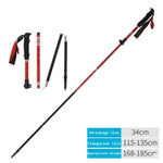 Folding Adjustable Trekking Poles Aluminum Alloy