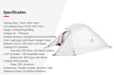 Cloud Up Series 20D Nylon Ultralight Camping Tent