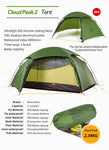 Cloud Peak Tent Ultralight Two Man Camping